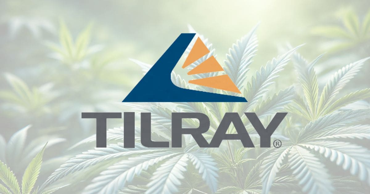 logo firmy tilray i konopie